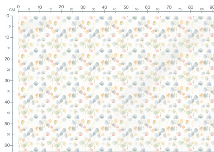 Tissu Imprimé Feuilles Eucalyptus Rêve, 10 tissus au choix – Image 3