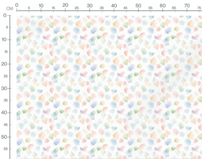 Tissu Imprimé Feuilles Joie de Vivre, 10 tissus au choix – Image 3
