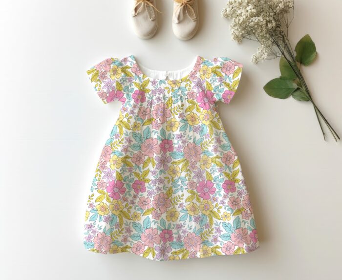 Tissu Fleuri Joie de Vivre Lucie Grand, 10 tissus au choix – Image 4