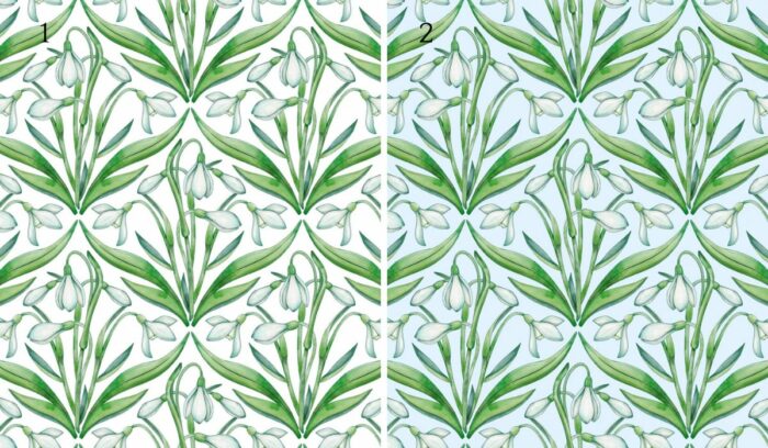 Tissu Imprimé Fleuri Crocus Grand, 2 coloris et 10 tissus au choix – Image 4