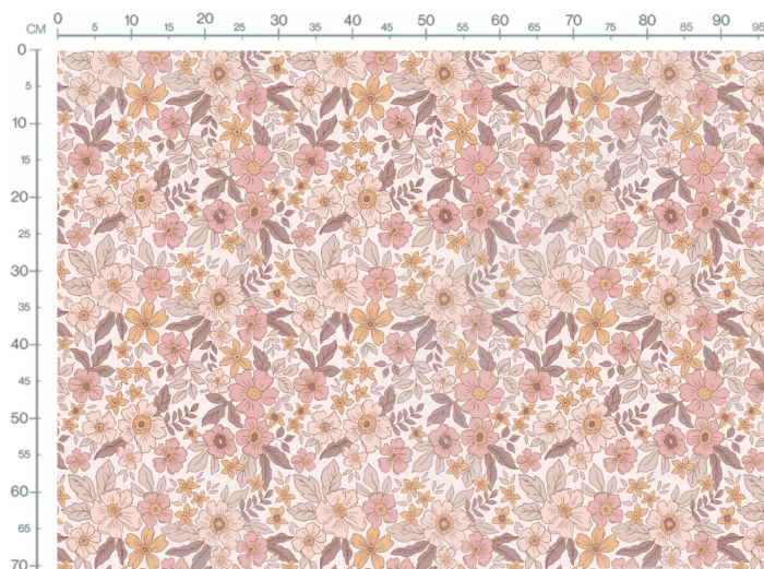 Tissu Fleuri Joie de Vivre Audrey Grand, 10 tissus au choix – Image 3