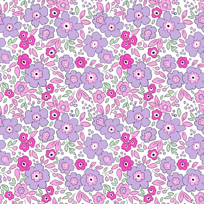 Tissu Fleuri Joie de Vivre Chloe Petit, 10 tissus au choix