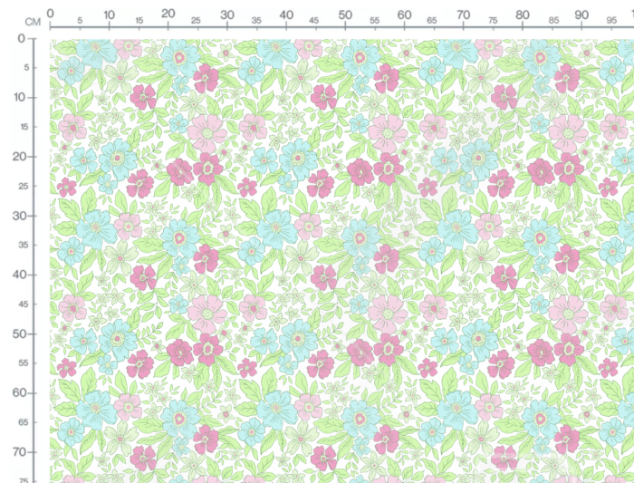 Tissu Fleuri Joie de Vivre Elodie Grand, 10 tissus au choix – Image 3