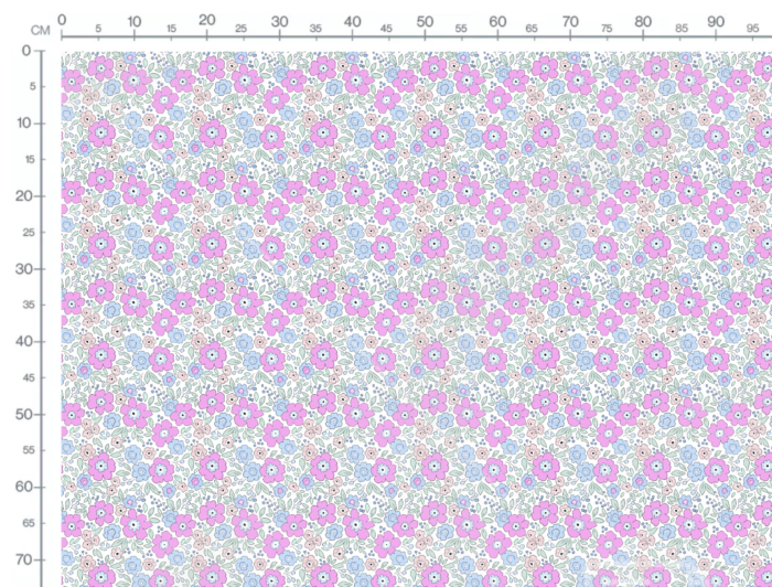 Tissu Fleuri Joie de Vivre Emilie, 10 tissus au choix – Image 3