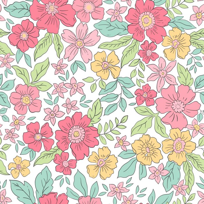 Tissu Fleuri Joie de Vivre Jessica Petit, 10 tissus au choix – Image 3