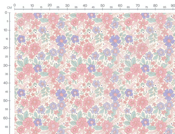 Tissu Fleuri Joie de Vivre Laura Grand, 10 tissus au choix – Image 3