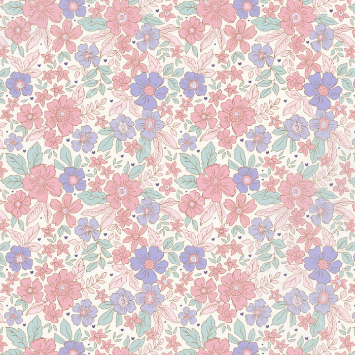 Tissu Fleuri Joie de Vivre Laura Petit, 10 tissus au choix