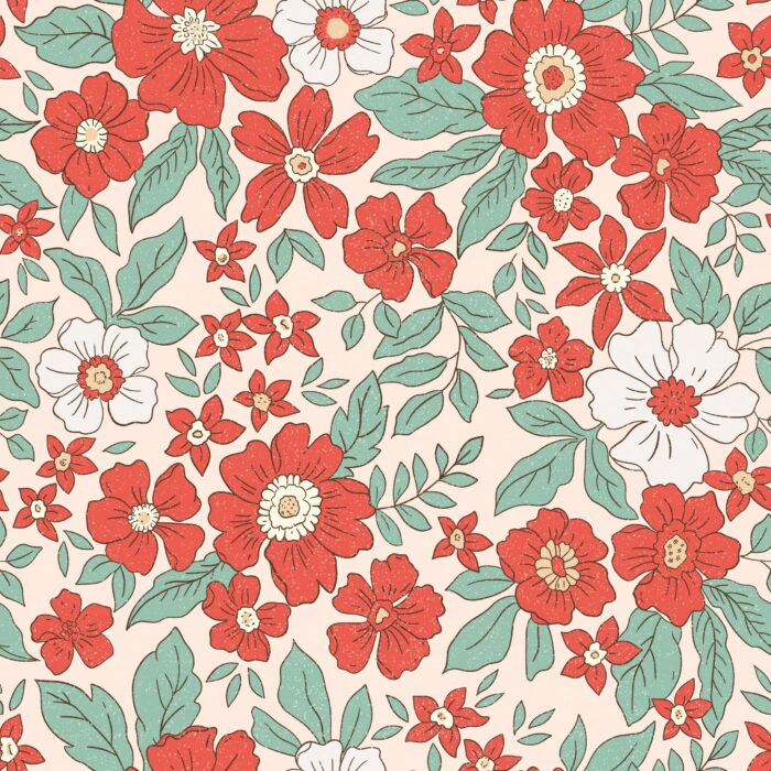 Tissu Fleuri Joie de Vivre Manon Grand, 10 tissus au choix