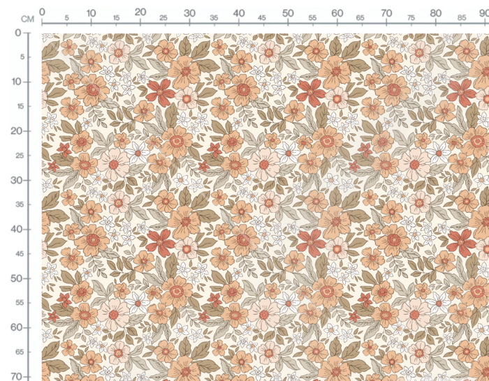 Tissu Fleuri Joie de Vivre Marion Grand, 10 tissus au choix – Image 3