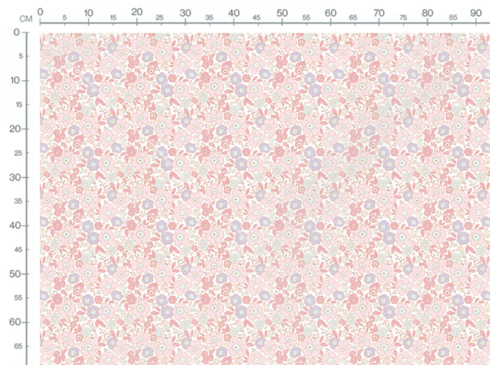 Tissu Fleuri Joie de Vivre Mathilde, 10 tissus au choix – Image 3