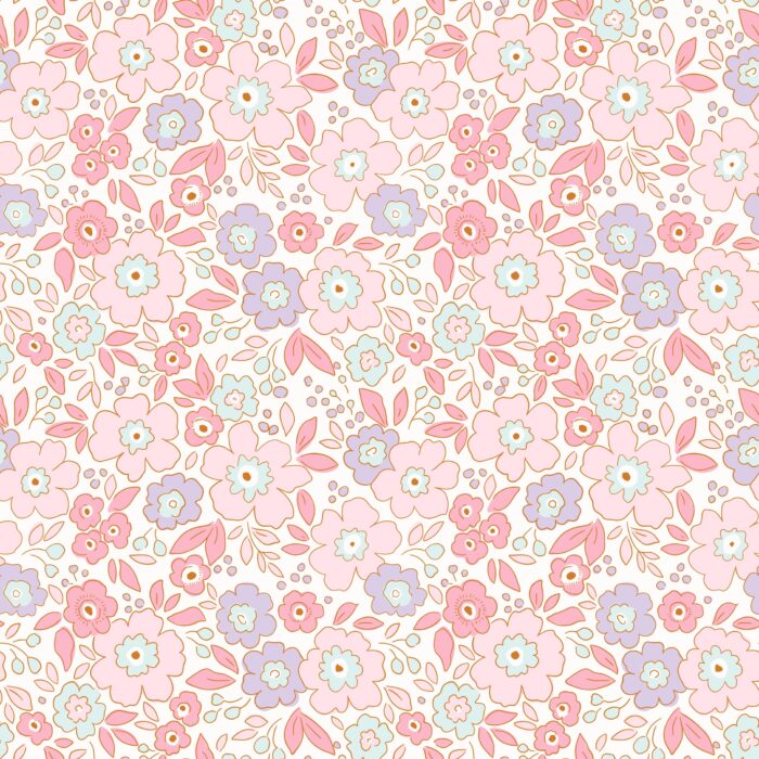 Tissu Fleuri Joie de Vivre Mathilde Petit, 10 tissus au choix – Image 3