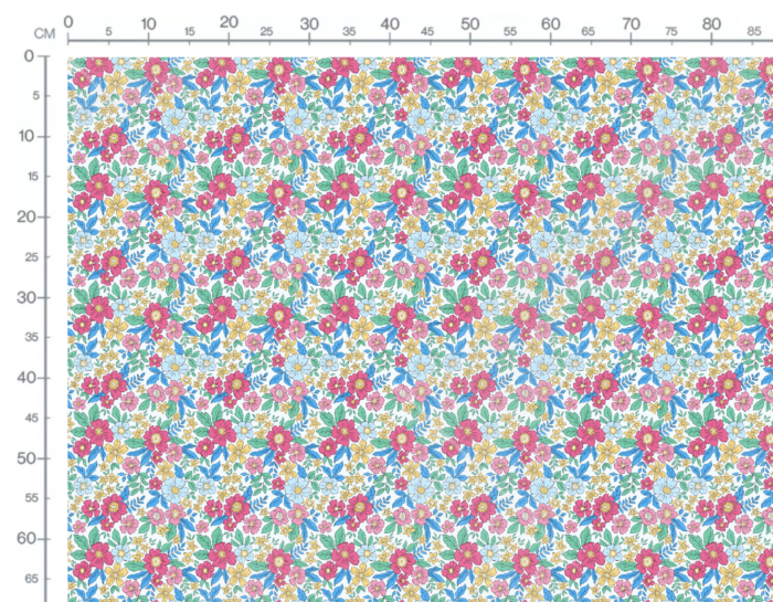Tissu Fleuri Joie de Vivre Oceane, 10 tissus au choix – Image 3