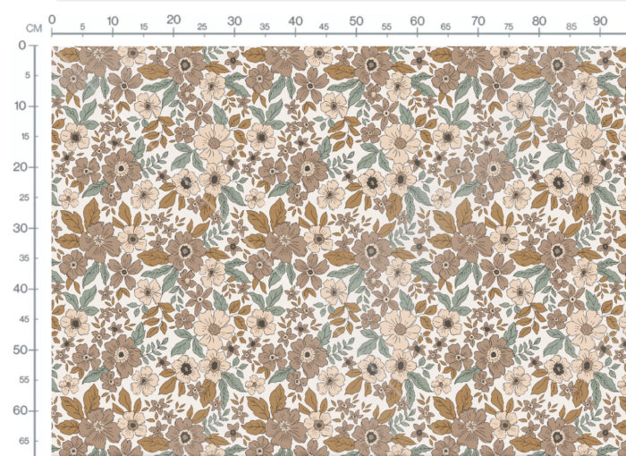 Tissu Fleuri Joie de Vivre Sarah Grand, 10 tissus au choix – Image 3