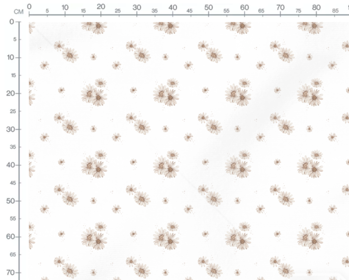 Tissu Imprimé Fleuri Marguerites Douceur, 9 coloris et 10 tissus au choix – Image 3