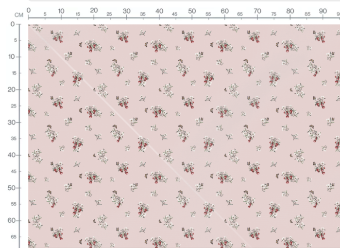 Tissu Fleurs Cerises Rose, 10 tissus au choix – Image 3