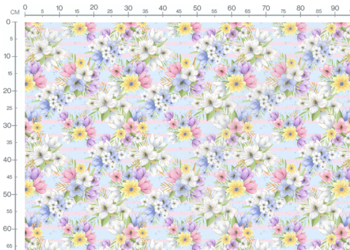 Tissu Imprimé Fleurs Happy Easter, 10 tissus au choix – Image 2