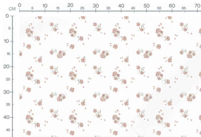 Tissu Imprimé Fleurs Roses Petales, 2 coloris et 10 tissus au choix – Image 3