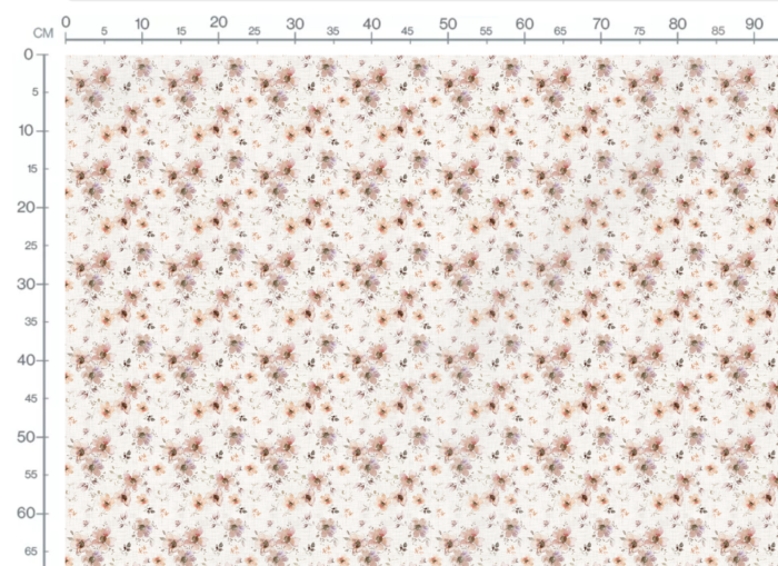 Tissu Fleurs Vintage Boheme Pastel, 10 tissus au choix – Image 3
