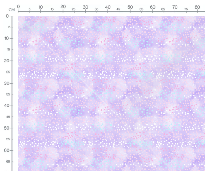 Tissu Imprimé Girly Confettis Lavande, 10 tissus au choix – Image 3