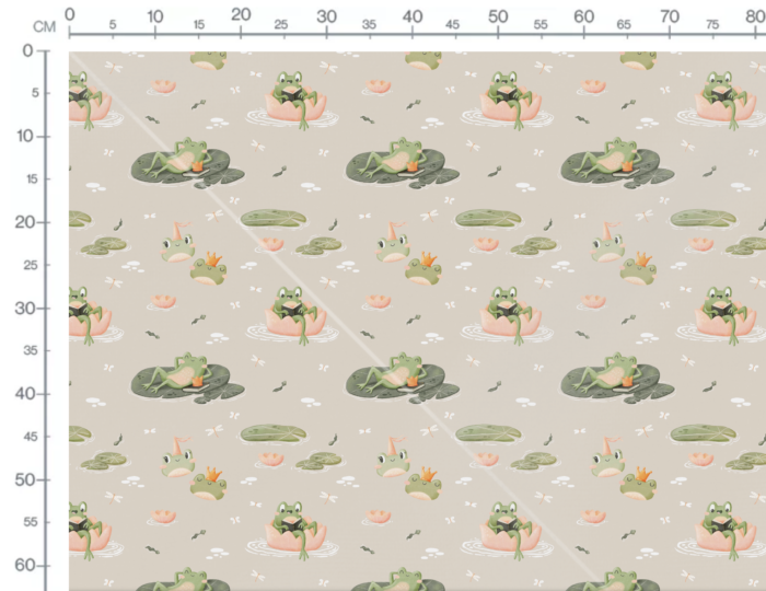 Tissu Imprimé Grenouille Libellules, 5 coloris et 10 tissus au choix – Image 3