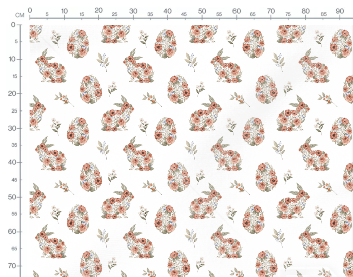 Tissu Imprimé Exclusif Paques Fleuri Grand, 10 tissus au choix – Image 3