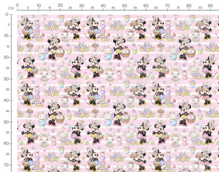 Tissu Imprimé Paques Girly Happy Easter, 10 tissus au choix – Image 3