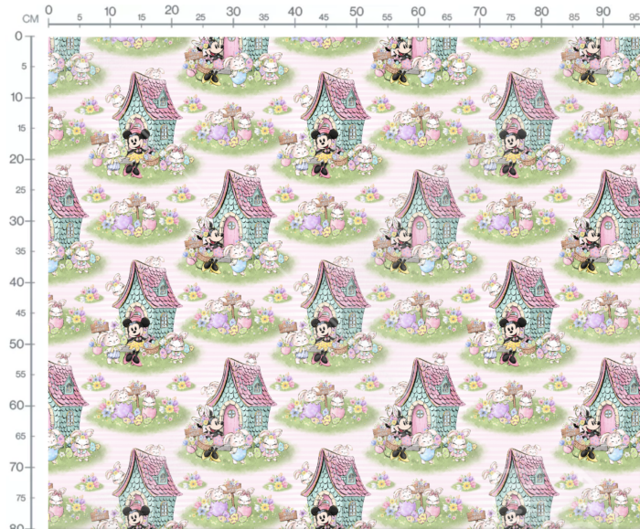 Tissu Imprimé Paques Girly Happy Easter Maison, 10 tissus au choix – Image 3
