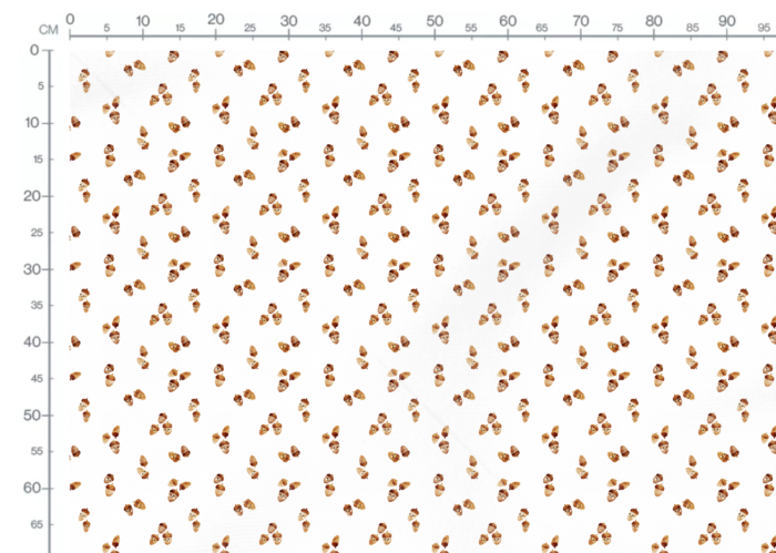 Tissu Imprimé Petits Glands Automne, 2 coloris et 10 tissus au choix – Image 3