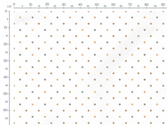 Tissu Imprimé Pois Beige Gris, 10 tissus au choix – Image 2