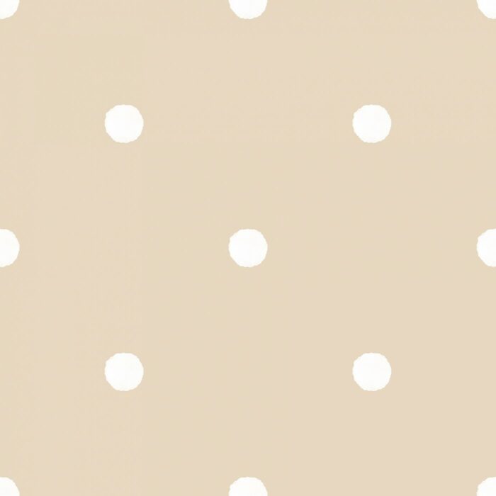 Tissu Imprimé Pois Blanc Beige, 10 tissus au choix