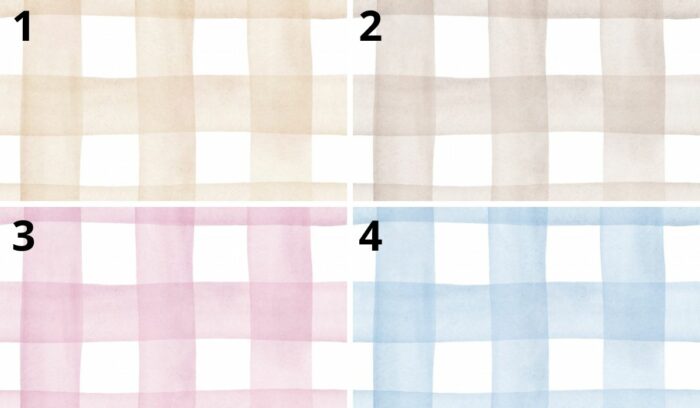 Tissu Imprimé Vichy Aquarelle Grand, 4 coloris et 10 tissus au choix – Image 4