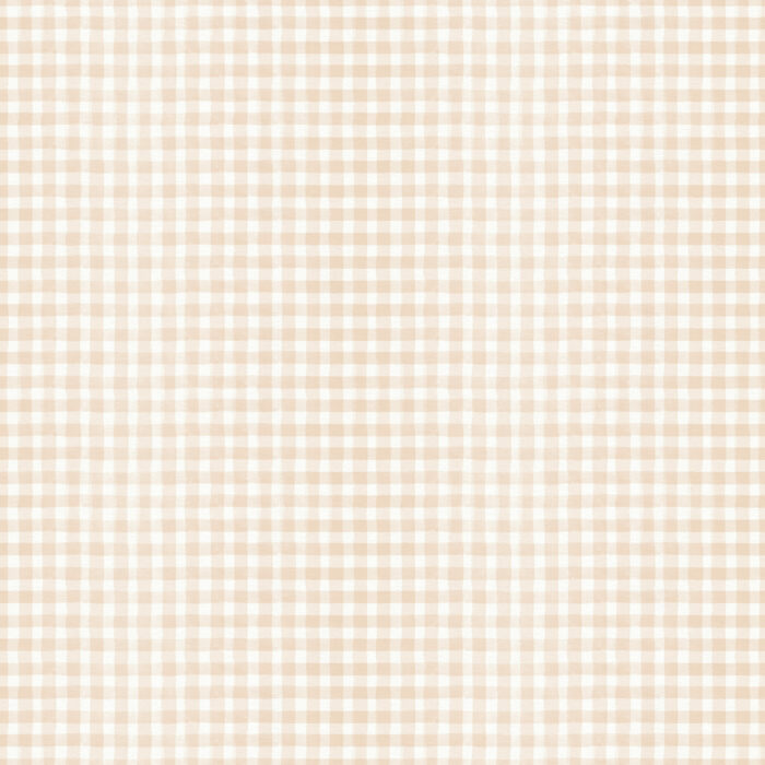 Tissu Imprimé Vichy Beige Dessin, 10 tissus au choix