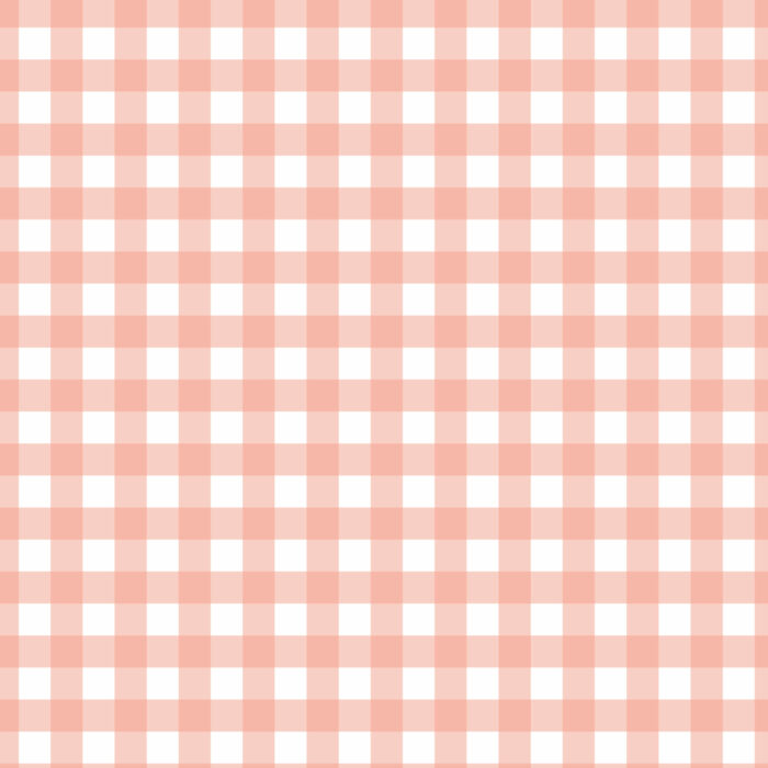 Tissu Imprimé Vichy Rose Blush 12mm, 10 tissus au choix