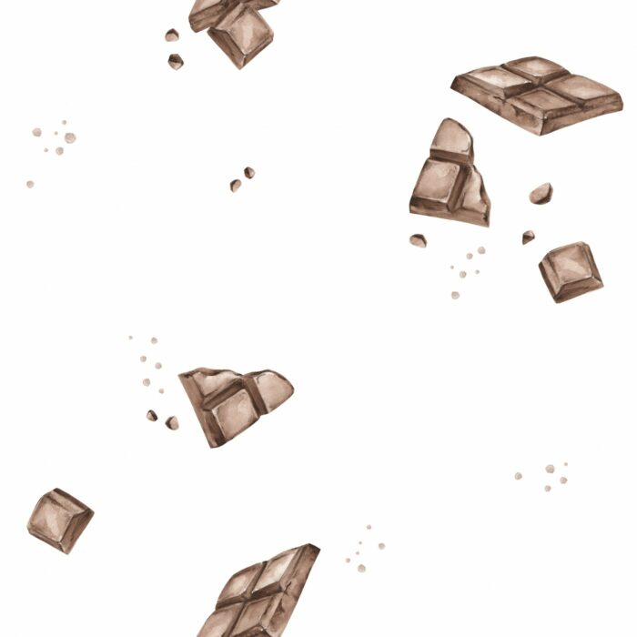 Tissu Imprimé Chocolat, 4 coloris et 10 tissus au choix