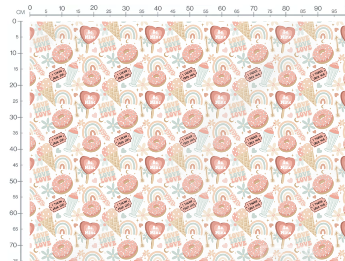 Tissu Imprimé Dessert Arc-en-ciel, 10 tissus au choix – Image 3