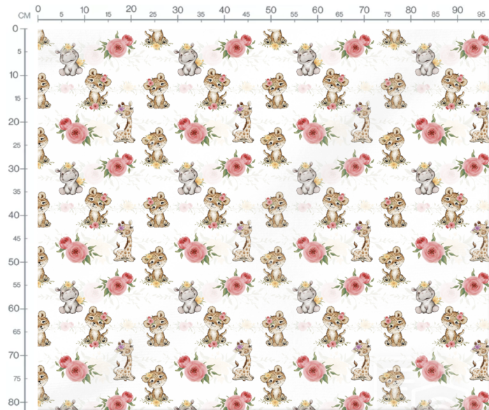 Tissu Exclusif Bébé Savane Fleuri, 10 tissus au choix – Image 3