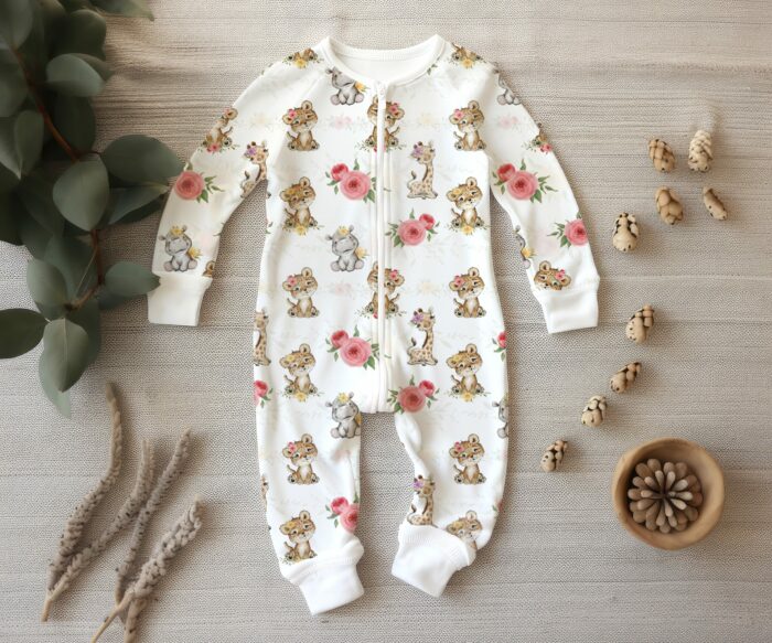 Tissu Exclusif Bébé Savane Fleuri, 10 tissus au choix – Image 4