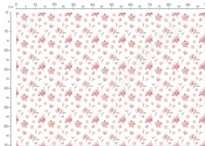Tissu Imprimé Exclusif Fleurs de Cerisier, 2 tailles et 10 tissus au choix – Image 4