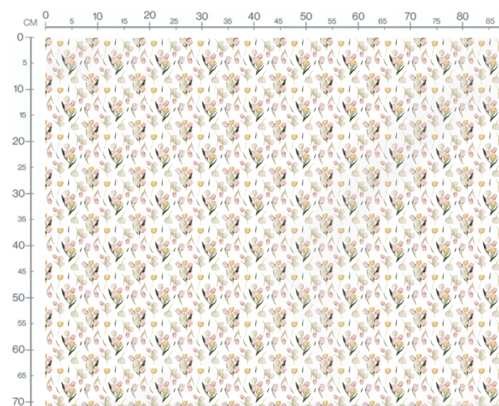 Tissu Imprimé Exclusif Fleurs Tulipes, 2 tailles et 10 tissus au choix – Image 3