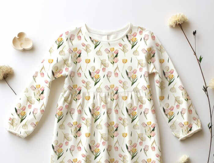 Tissu Imprimé Exclusif Fleurs Tulipes, 2 tailles et 10 tissus au choix – Image 6
