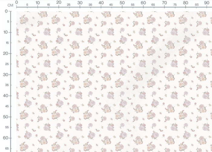 Tissu Imprimé Fleuri Vintage Bouquet, 3 coloris et 10 tissus au choix – Image 3
