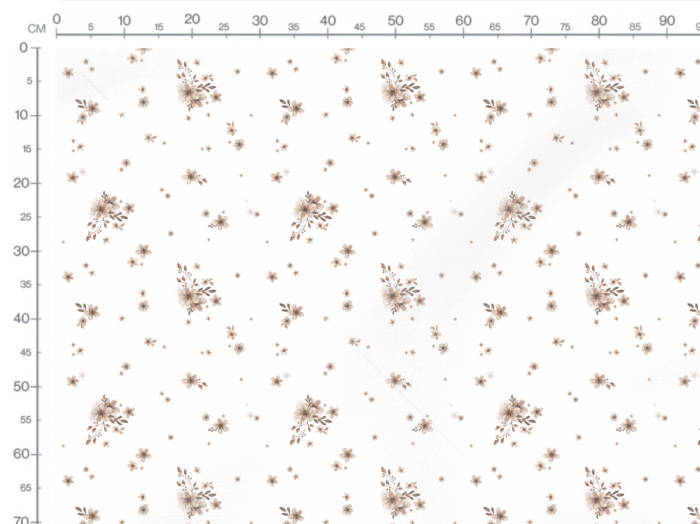 Tissu Imprimé Fleurs Romantiques, 2 coloris et 10 tissus au choix – Image 3