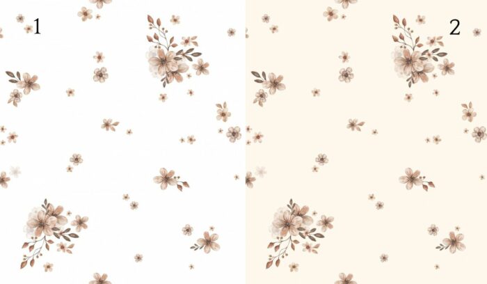 Tissu Imprimé Fleurs Romantiques, 2 coloris et 10 tissus au choix – Image 4