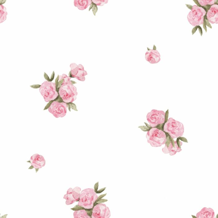 Tissu Imprimé Fleurs Roses Bouquets Romantiques, 3 tailles et 10 tissus au choix