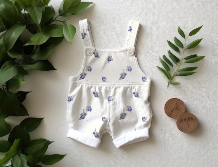Tissu Imprimé Fruits Prunes Blanc, 10 tissus au choix – Image 4