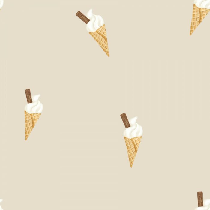 Tissu Imprimé Glace Beige, 10 tissus au choix