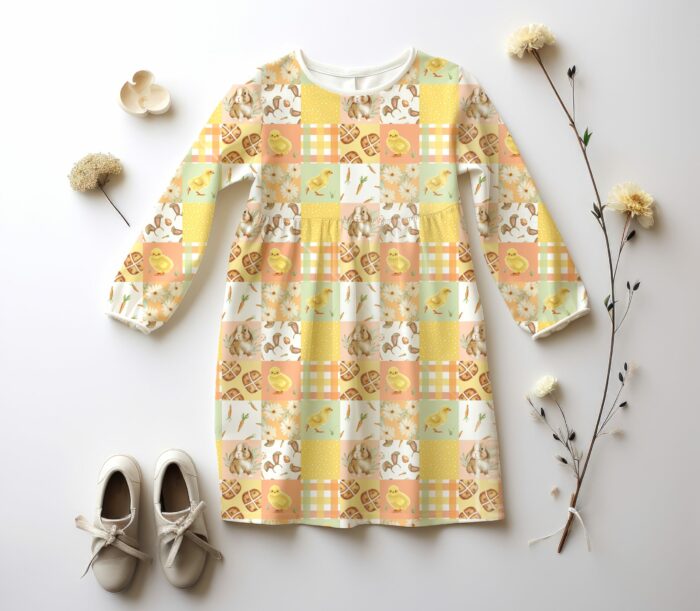 Tissu Imprimé Paques Patchwork Animaux, 10 tissus au choix – Image 4
