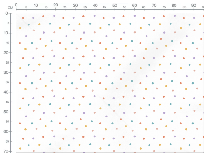 Tissu Imprimé Pois Couleurs, 10 tissus au choix – Image 3