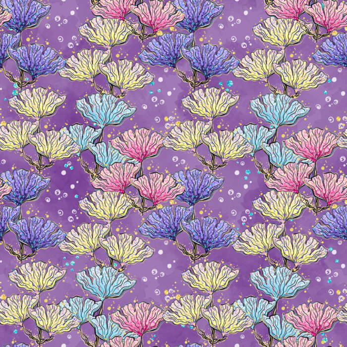 Tissu Imprimé Sirène Licorne Couleurs, 10 tissus au choix