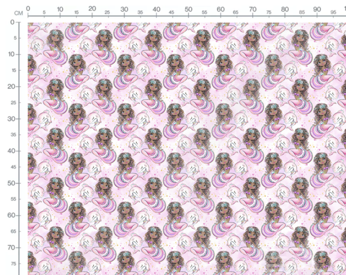 Tissu Imprimé Sirène Licorne Dauphin, 10 tissus au choix – Image 3